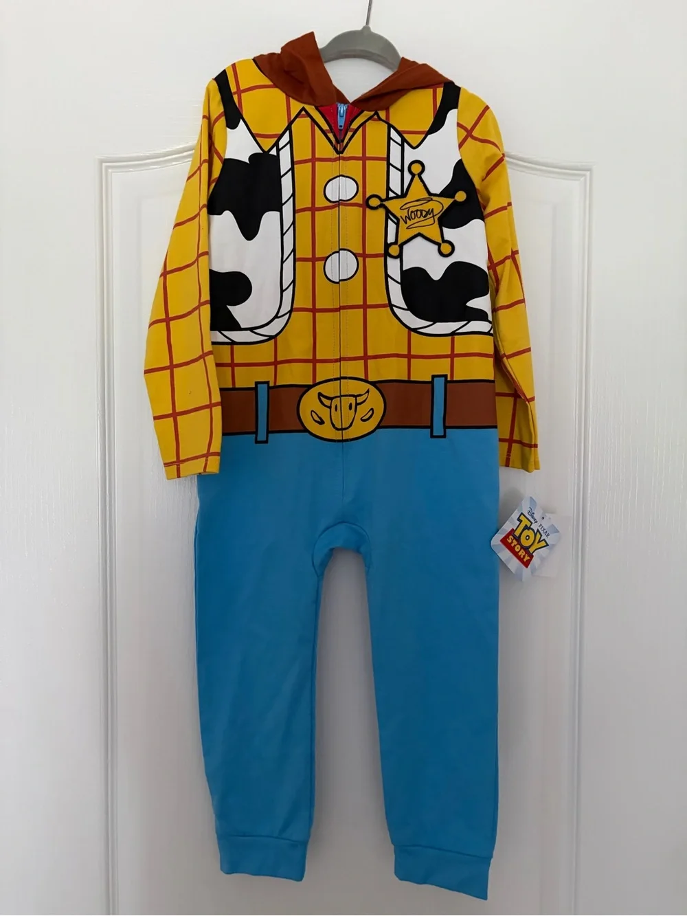 Disney Woody Onesie Costume - Yellow, Blue, Brown - Picture 1 of 3